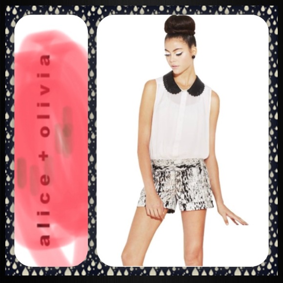 Alice + Olivia Pants - alice + olivia cady cuff shorts❤️🖤💔